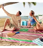 Roxy Sand-Free Beach Mat – Large Waterproof Outdoor Picnic Blanket, Lightweight Foldable Mat for ...