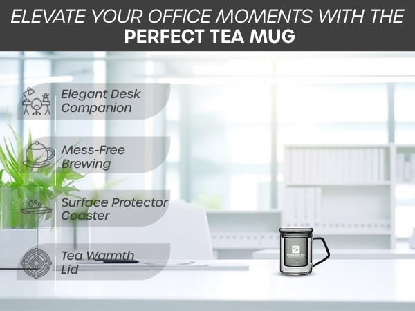 Pouring freshly brewed tea from glass infuser mug showcasing clarity and purity