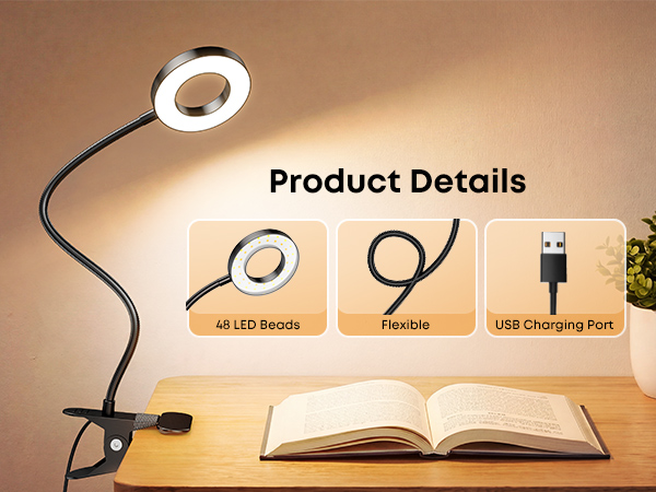 Eye Caring Reading Light for Bed