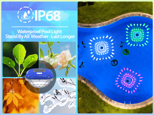 pool solar lights