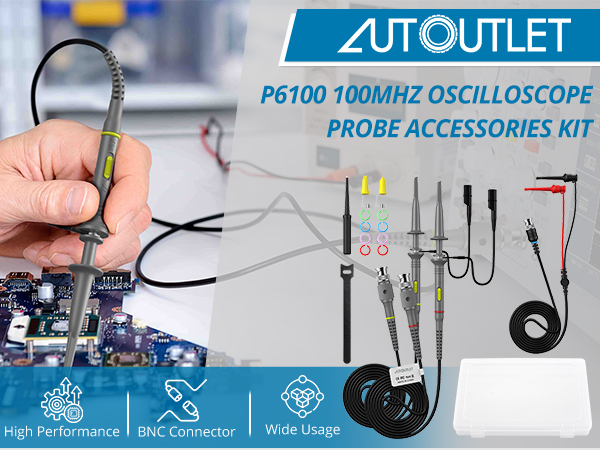 AUTOUTLET P6100 Universal Oscilloscope Probe
