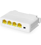 Gigabit PoE Passthrough Switch, 1 PoE in 3 PoE Out Extender, IEEE802.3af/at PoE Powered, 10/100/1...