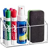 Banafich Magnetic Dry Erase Marker Holder for Whiteboard, Acrylic Magnet Pen Holder for Refrigera...