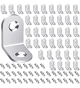FATLODA 40pcs L Bracket Corner Brace, Stainless Steel Corner Bracket Fastener for Wood Chair Book...