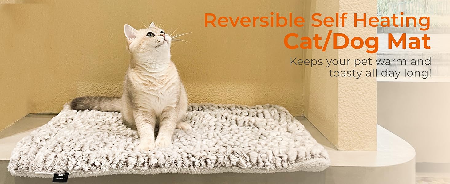 self warming heating cat bed pad mat