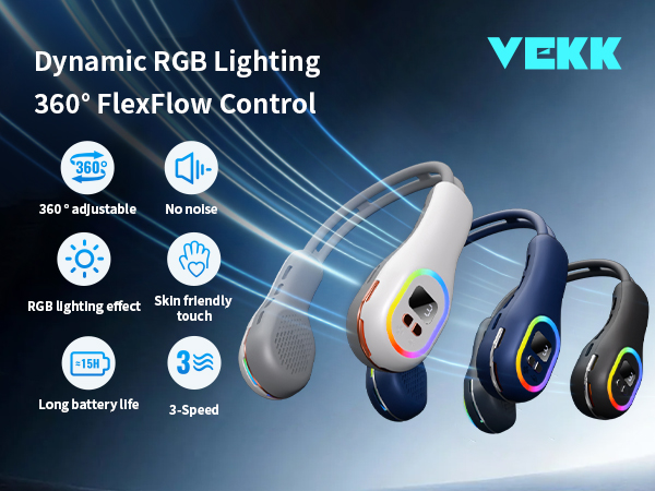 vekk leafless neck fan