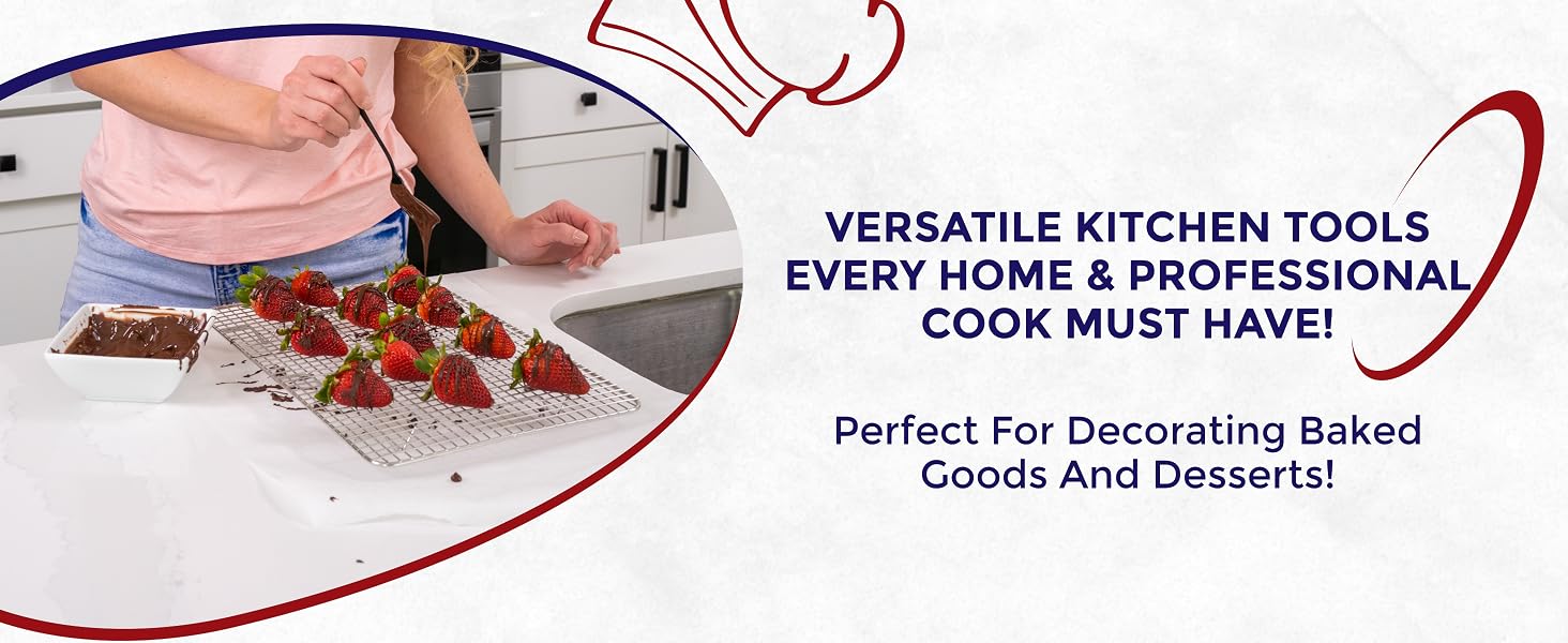 baking trays for oven, roasting rack, wire rack for cooking, cooling racks, rib rack for smoking