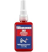 ESKONKE Red Thread Locker 262 - Permanent Threadlocker Metal Glue for Nuts, Bolts, Fasteners High...
