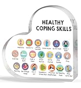 Therapy Office Decor, Mental Health Healthy Coping Anxiety Skills Decorations for Classroom Schoo...