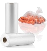 PAPRMA 12” x 20” Plastic Produce Bags, Food Storage Bags 350pcs on a Roll, Clear Produce Bag for ...