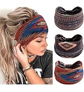 STGDAK Headbands Portable Head Bands Wide Hairband Stylish Turban Boho Headband Lightweight Hair ...