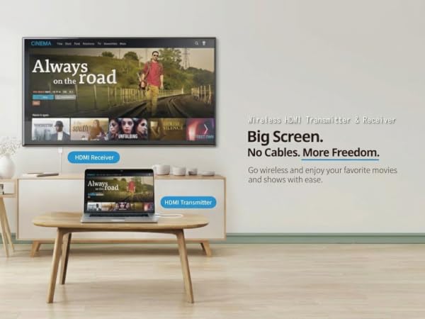 Big Screen.No Cables.More Freedom.