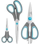 Asdirne Scissors Bundle, Kitchen Scissors with Sharp Stainless Steel Blades and Soft Handles, All...