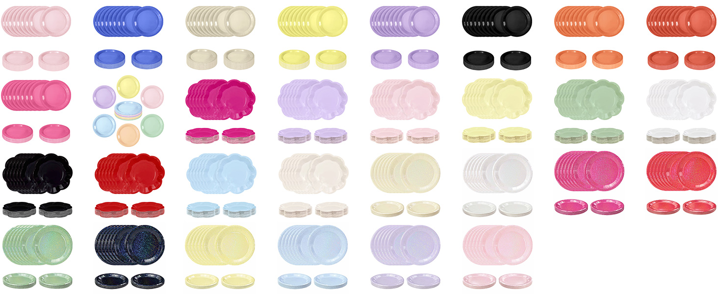 7 inch paper plates round paper plates disposable plates party supplies birthday plates cake plates