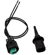 KoiLuvGo 2PCS Outside Ambient Air Temperature Sensor & Connector Pigtail Plug, Wire Harness Compa...