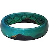 Groove Life Aspire Silicone Ring - Breathable Rubber Wedding Rings for Women, Unique Design, Comf...