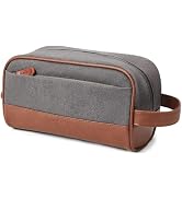 Vorspack Canvas Toiletry Bag - Water Resistant Travel Bag for Toiletries, Accessories, Gifts for ...