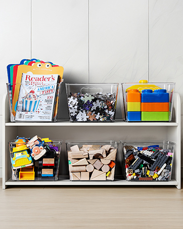 clear pantry storage bins