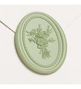 UNIQOOO Wax Seal Stickers - Vintage Photo Frame Floral Bouquet Wedding Invitation Envelope Seal S...