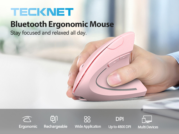 ergonomic mouse pink