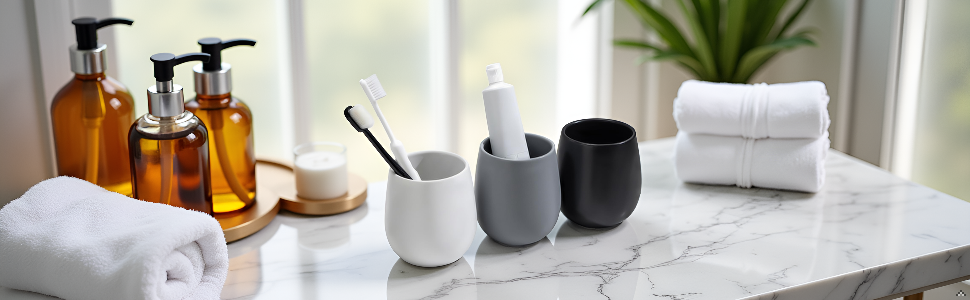 Eyrozia 11Oz Small Toothbrush Holder