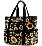 Beach Bags for Women, Large Beach Tote Bag with Zipper Tons of Pockets Beach Bag Waterproof Sandp...