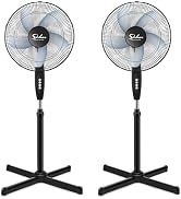 Simple Deluxe Oscillating 16? 3 Adjustable Speed Pedestal Stand Fan for Indoor, Bedroom, Living R...