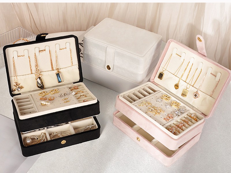 Jewelry Box for Women, Gift for Women Girls,2 Layer Jewelry Box,Large Jewelry Organizer for Women