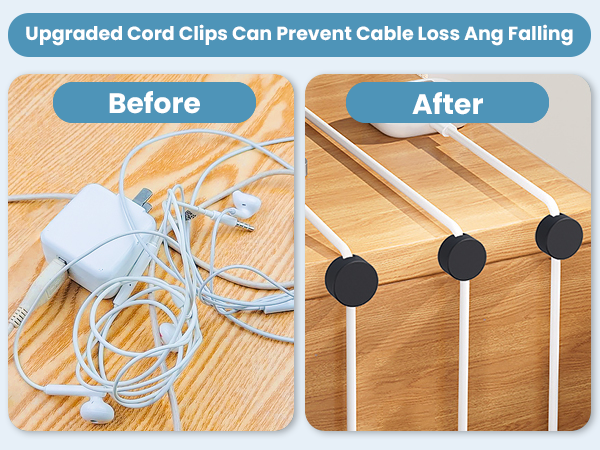 magnetic cord management clips