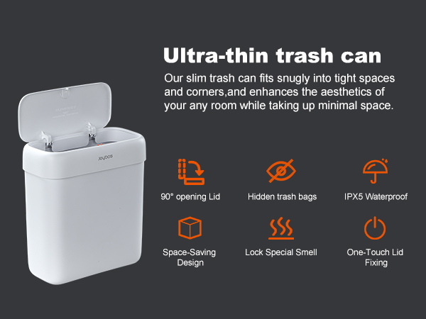 Ultra-thin trash can
