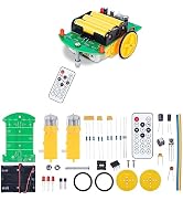 MiOYOOW DIY Remote Control Car Kit, Beginners Smart Robot Car Soldering Practice Kit Educational ...