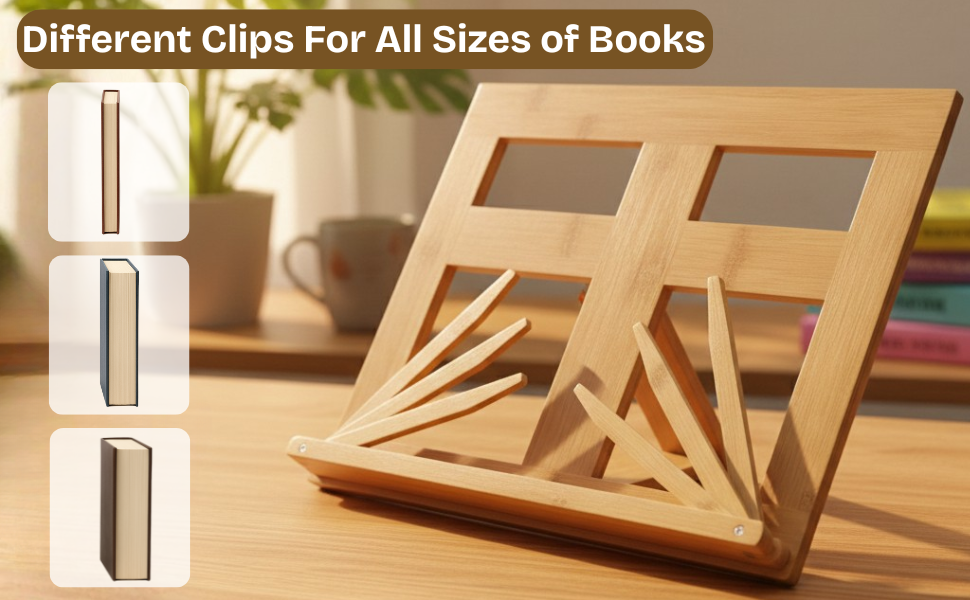 Bamboo bookstand to display