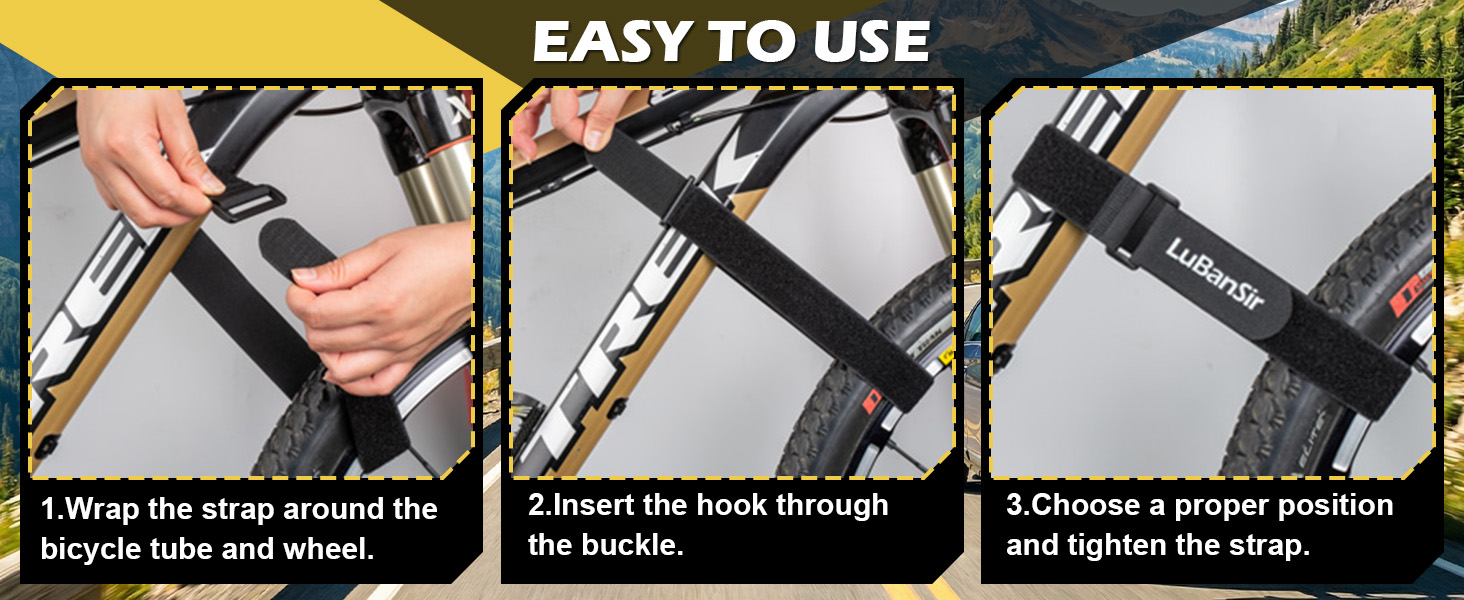 Bike stabilizer straps