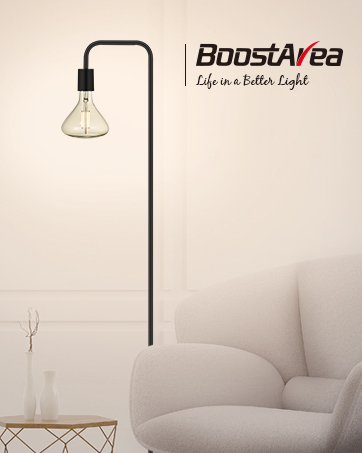 black floor lamp