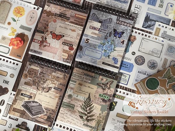 retro sticker book