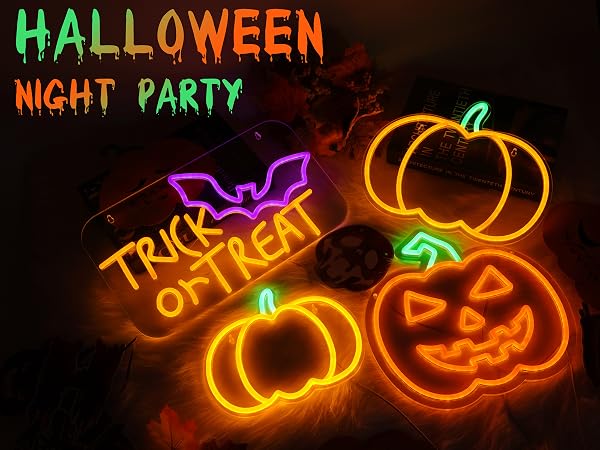 Halloween neon sign