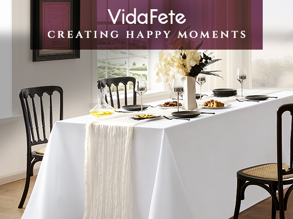 Rectangle Tablecloth Polyester Table Cloth,Stain Resistant and Wrinkle Polyester Dining Table Cover