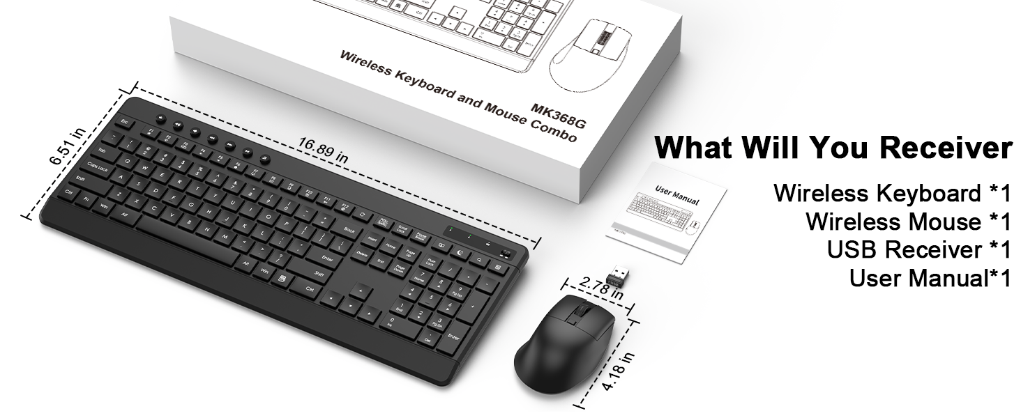 Wireless keyboard and mouse