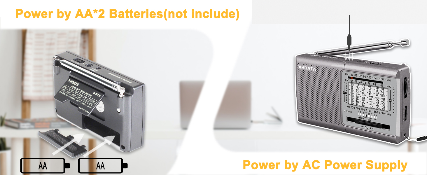 Battery operated radio