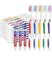 SLequipo 200 Pcs Disposable Toothbrushes with Toothpaste Individually Wrapped, 10g Travel Toothpa...