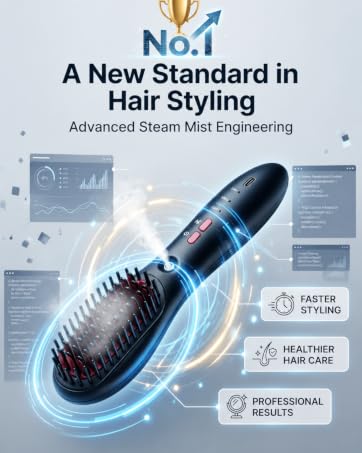 Cordless Steam Mist Straightening Comb