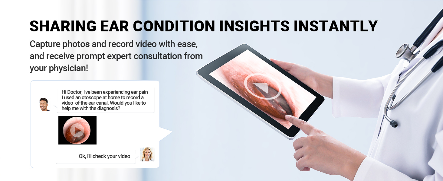 Otoscope with Light Ear Camera Ear Scope Otoscope Camera