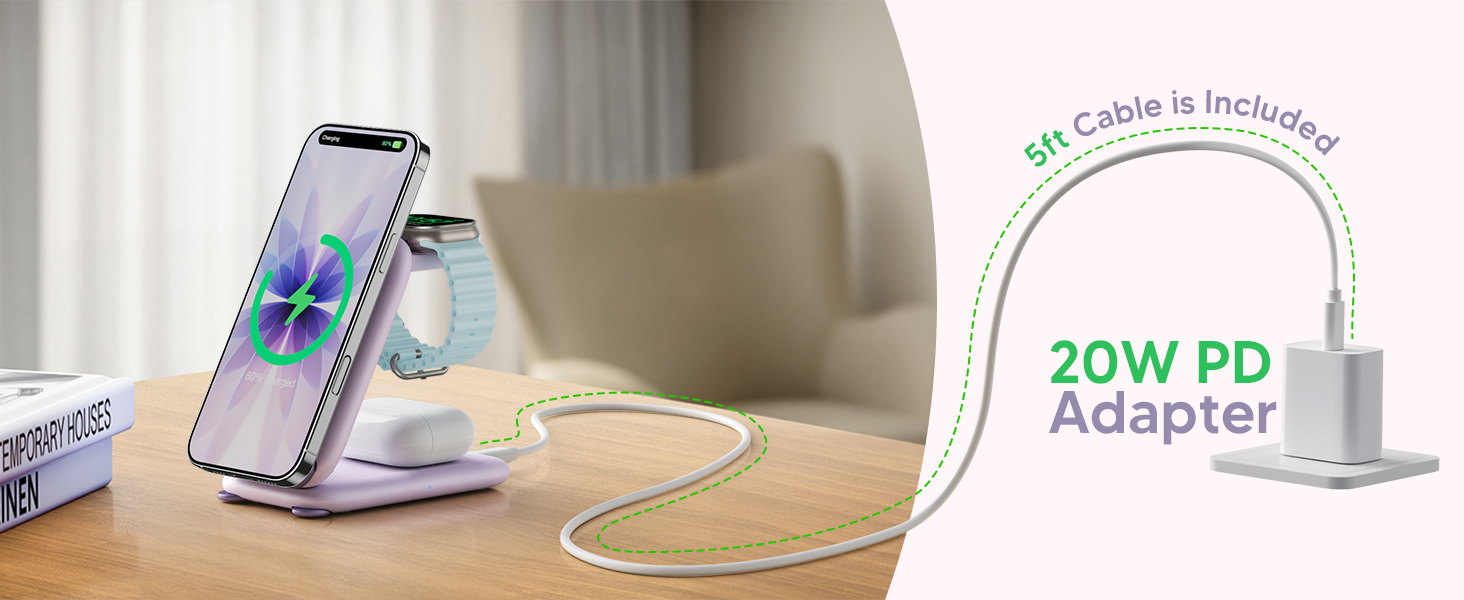 foldable charger 3 in 1 apple