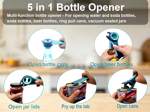 5 IN 1 bottle opener
