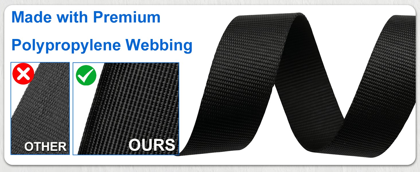 RHBREYJ Luggage Strap Premium Polypropylene Webbing, Tougher & More Durable Than Ordinary Straps
