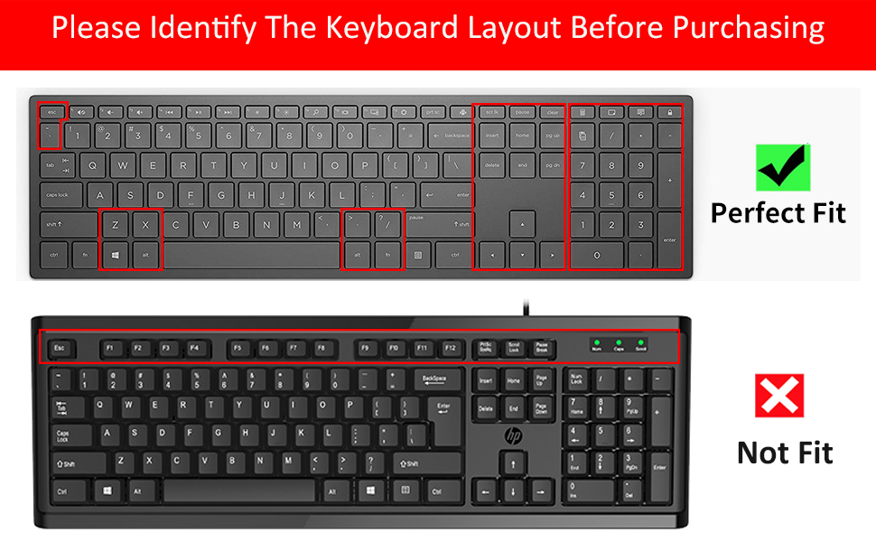 Keyboard Cover Skin for HP Pavilion 27 All in One PC 27-xa0014 27 Xa0055Ng 0370Nd 0076Hk 0010Na