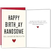 Bewoow Funny Birthday Card for Husband Boyfriend, Happy Birthday Card & Gift for Him Men, Humorou...
