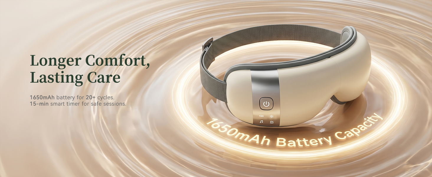 eye massager 1650mah battery