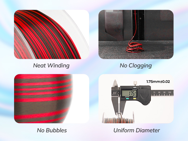 PLA 3D Printer Filament Silk Shiny PLA 1.75mm Color Change Printing Filament