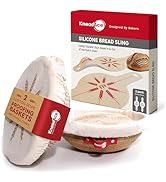 KneadAce Cotton Rope Banneton Proofing Basket & Bread Slings Set Of 2 x Round